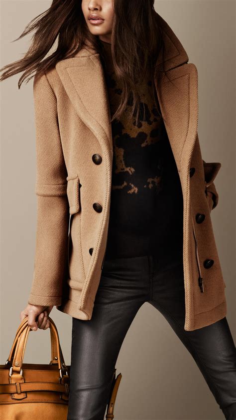 burberry pea coat trench|Burberry pea coat women's.